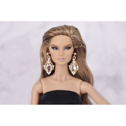 Doll jewelry earrings Fashion royalty Barbie Poppy Parker Nu face