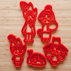 Ben and Holly Little Kingdom cookie cutters Set - 5 pcs.