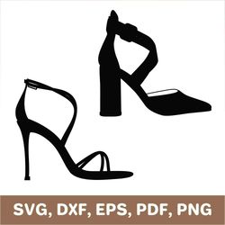 High heels svg, high heel shoes svg, high heels png, high heel shoes png, high heels dxf, high heel cutout, Cricut, SVG