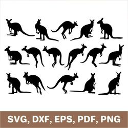 Kangaroo svg, kangaroo dxf, kangaroo template, kangaroo png, kangaroo cut file, kangaroo cutout, kangaroo printable, SVG