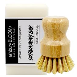 dishwashing bar & scrubber brush