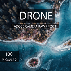 100 Presets drone, desktop lightroom, Camera Raw presets, nature presets, presets photoshop, lightroom, XMP preset