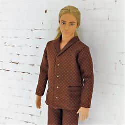 Brown pajamas for Ken doll and other similar dolls