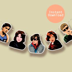The Breakfast Club printable banner - Breakfast Club birthday party decor - 80s theme party