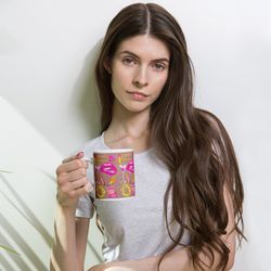 glitter fashion coffee mug