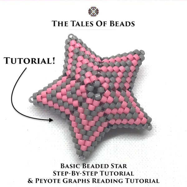 Basic Beaded Star Tutorial / 3D Peyote Star Step-by-step | Inspire Uplift
