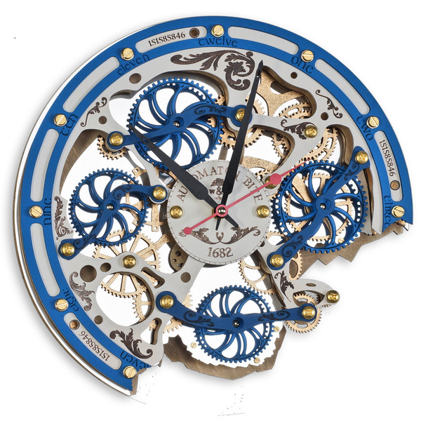 automaton-bite-Gzhel-moving-gear-unique-handcrafted-wooden-wall-clock-by-woodandroot-steampunk-blue-white-ceramic-russian-1.jpg