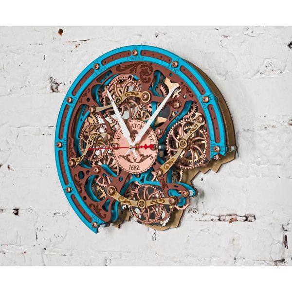 automaton-bite-brown-cyan-moving-gears-wooden-wall-clock-handcrafted-vintage-steampunk-gothic-woodandroot-personalized-gift-3.jpg