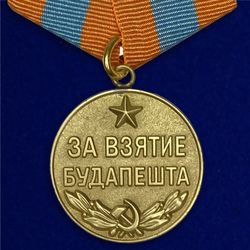 Medal for the Capture of Budapest. USSR. Copy, reproduction
