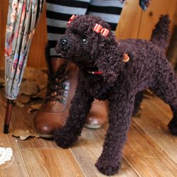 custom order realistic toy dog poodle