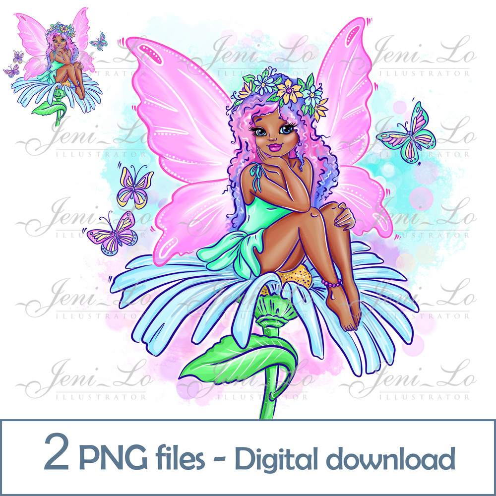 ОБЛОЖКА Black fairy on a flower.jpg