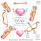 Set pink bows and arrows clipart_1.JPG