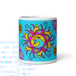 mandala coffee mug