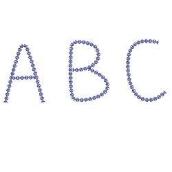 Font machine embroidery design,Script embroidery font,2 sizes Instant Download-06