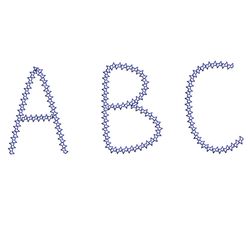 Font machine embroidery design,Script embroidery font,2 sizes Instant Download-16