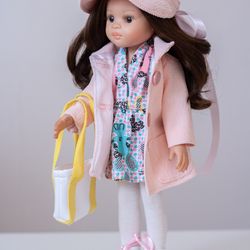 dianna effner little darling clothes, paola reina doll clothes, 13 inch doll clothes, handmade doll clothing, doll coat
