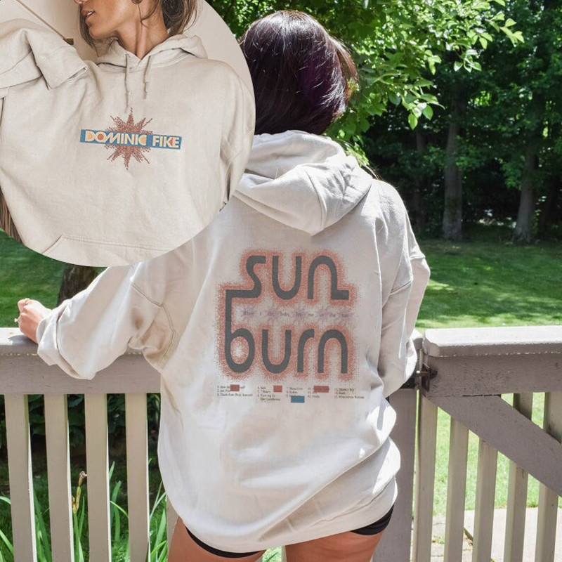 Dominic Sunburn album track list Aesthetic shirt, Limited Dominic Fike T-shirt - Don't Forget About Me Tee, Dominic Fike Shirt, Sunburn Tour.jpg
