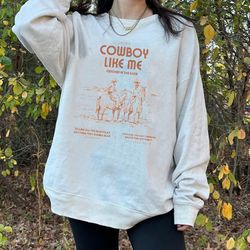 cowboy like me taylor swift lyric tshirt evermore taylor swift lyric sweater vintage western magazine style