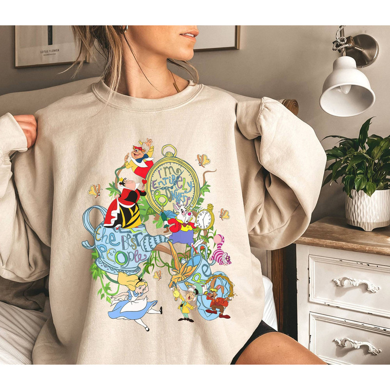 Alice In Wonderland Shirt  Mad Hatter Tea Party Shirt  Mad Hatter Cheshire Cat White Rabbit Shirt  Family Birthday Gift.jpg