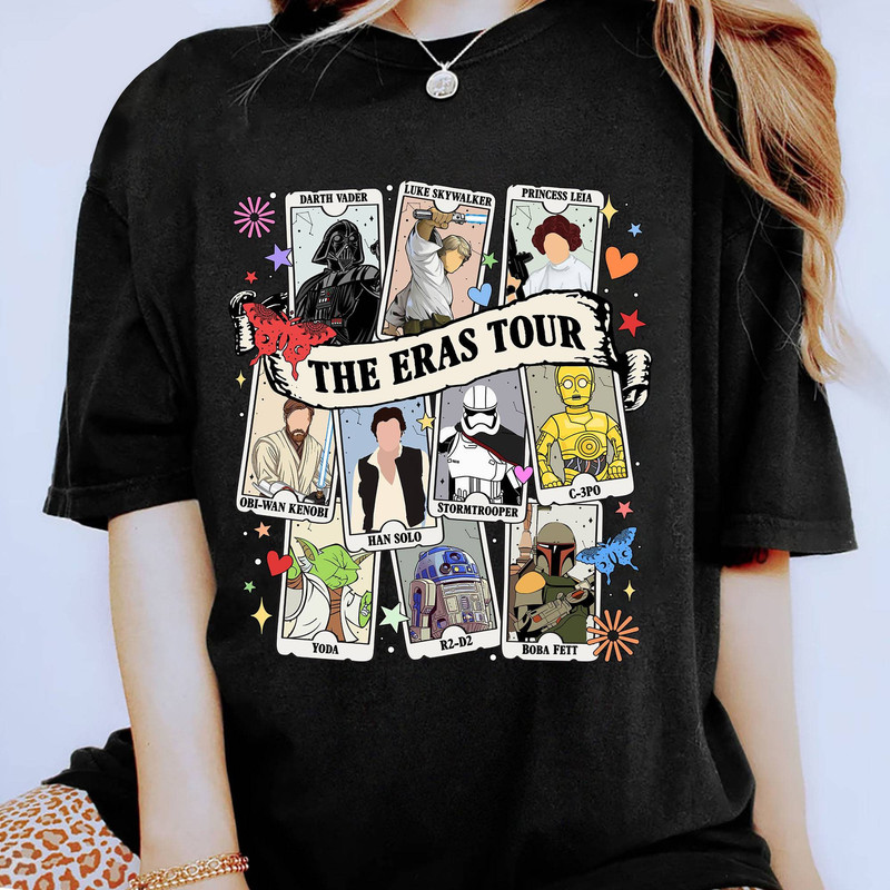 Anakin Skywalker Darth Vader The Eras Tour Shirt  Princess Leia Baby Yoda The Mandalorian Tarot Card Shirt  R2-D2 C-3PO Shirt.jpg