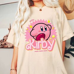 cute kirby shirt  vintage kirby shirt  kirby anime shirt  kirby video game shirt  pink kirby shirt