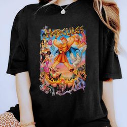 hercules classic movie poster t-shirt  hercules shirt  hercules megara shirt  hades pain and panic shirt  birthday gift