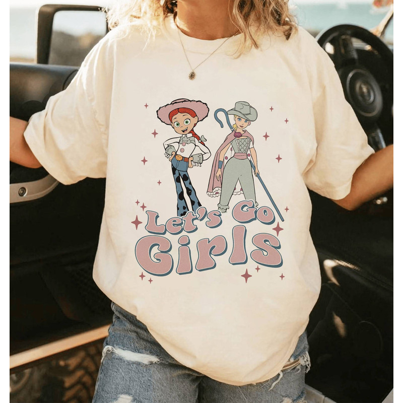Let's Go Girls Po peep and Jessie Western Country Music Rodeo Southern Retro Long Live Cowboy Disneyland Shirt  Toy Story Howdy Yee Haw Tee.jpg