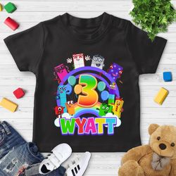 numberblocks birthday shirt personalized numberblocks family birthday shirt,numberblocks kid shirt,birthday gifts for k