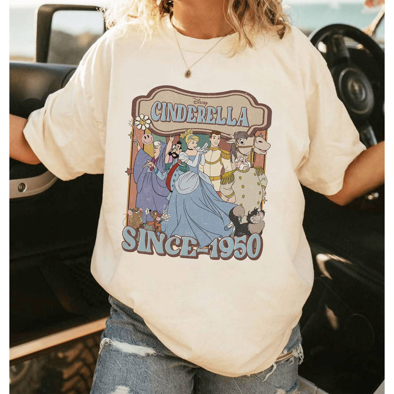 Retro Cinderella Since 1950 Shirt Cinderella Shirt Cinderella Princess Shirt Cinderella And Prince Charming Shirt Family Trip Shirt.jpg