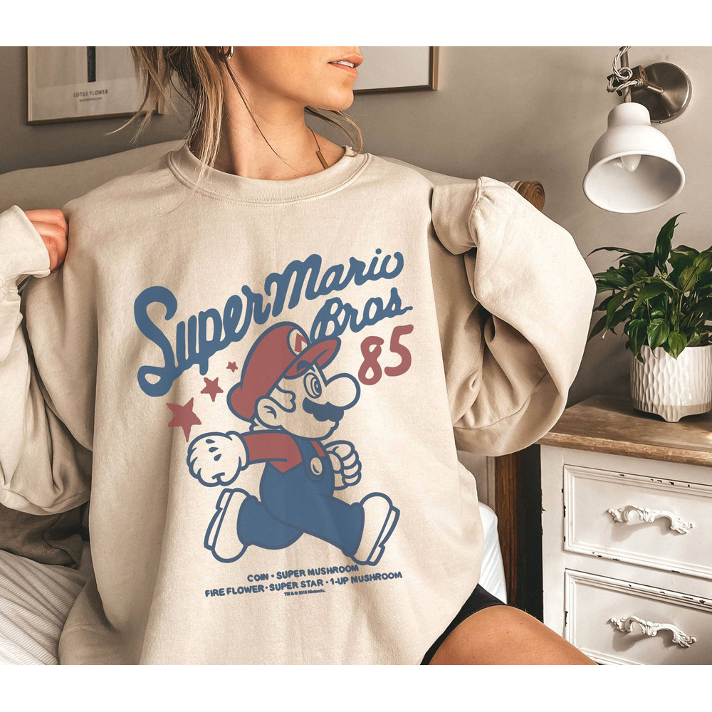 Super Mario Brothers '85 Vintage Stars Shirt  Super Mario Luigi Princess Peach Toad Bowser Shirt  Super Mario Bros Mario Video Game Shirt 1.jpg