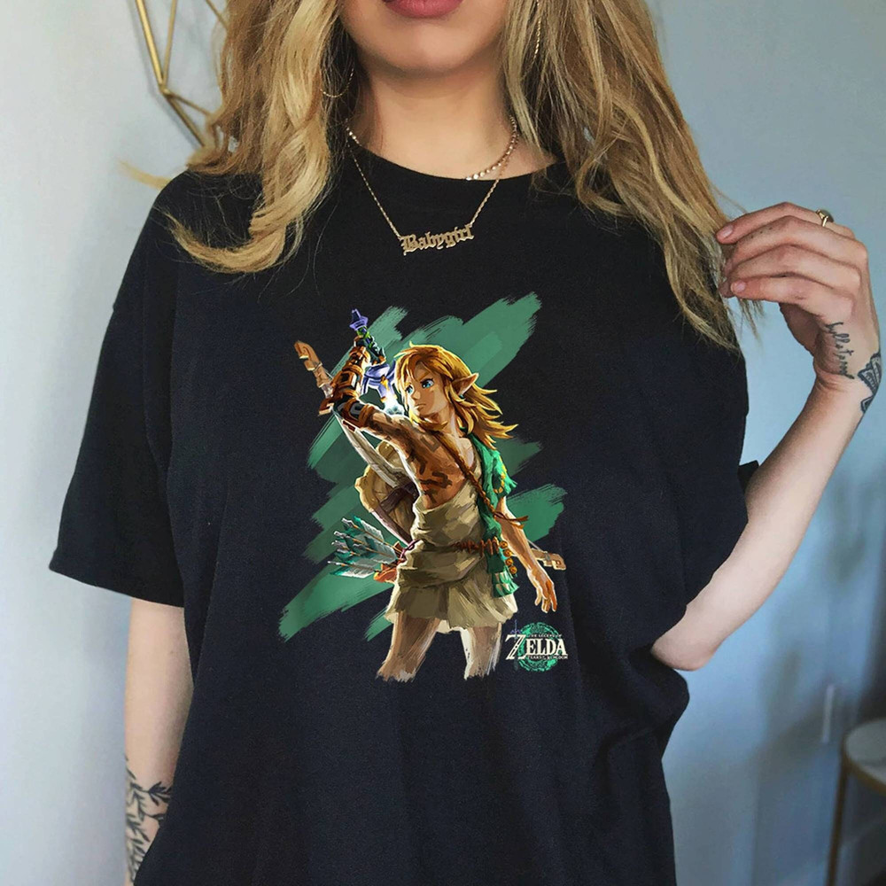 The Legend of Zelda Tears Of The Kingdom Link Hero Shirt  Archaic Shirt Tear Of The Kingdom Shirt  Legend of Zelda Zelda Triforce.jpg