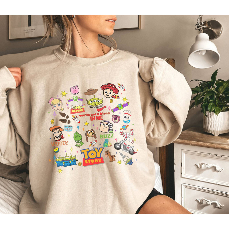 Vintage Toy Story Characters Shirt  Toy Story Shirt  Woody Buzz Lightyear Bo Peep Slinky Dog Shirt  Magic Kingdom Shirt 1.jpg