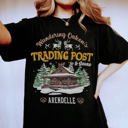 wandering oakens trading post arendelle shirt frozen t-shirt family vacation shirt disneyland trip shirt