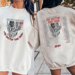 zach bryan the quittin time tour 2024 t-shirt  country music singer  zach bryan merch  zach bryan fan shirt  the quittin