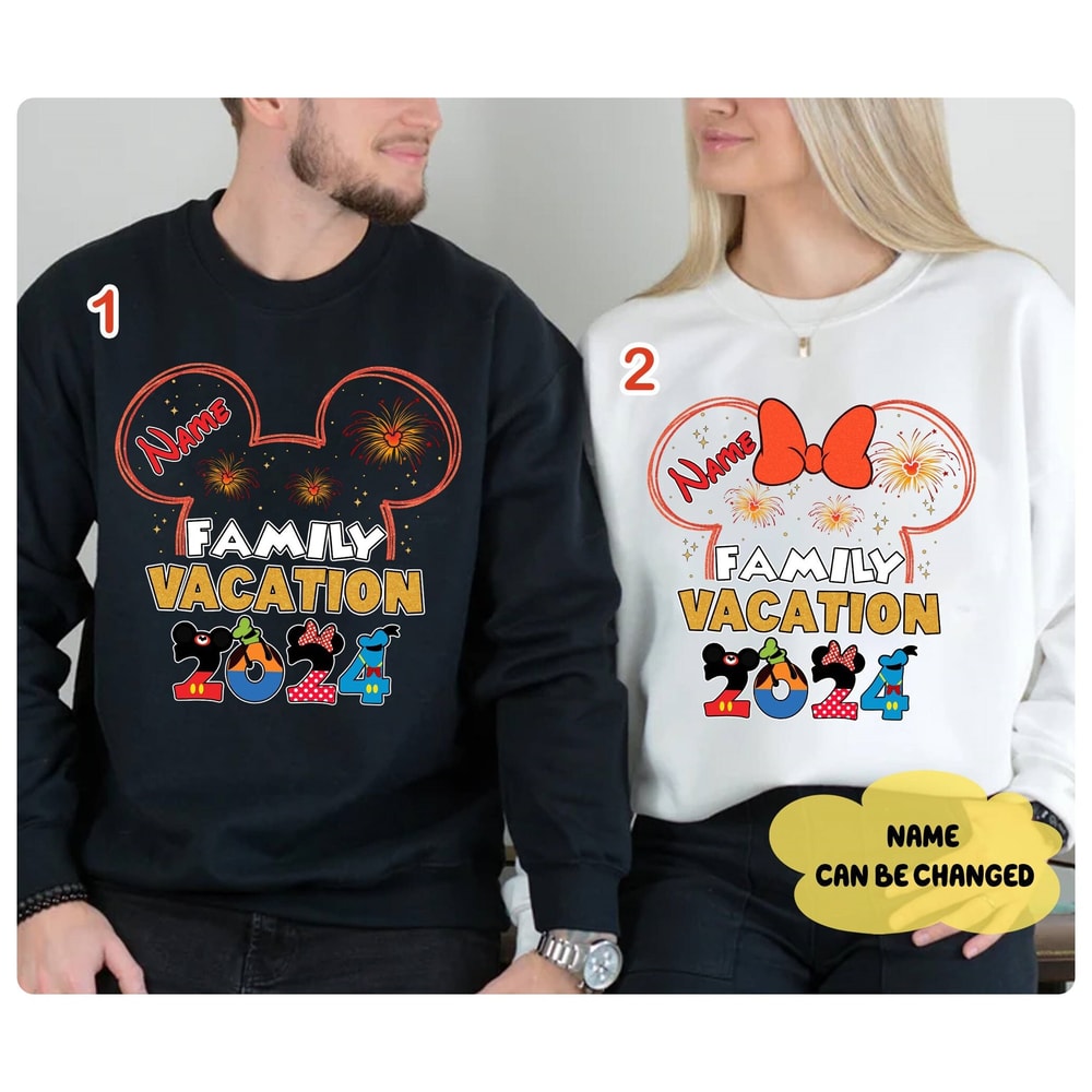 2024 Disneyland Family Vacation Matching Shirt, Disneyland Trip Shirt, Mickey Minnie 2024 Tee, Magic Kingdom Shirt, Happiest Place On Earth.jpg