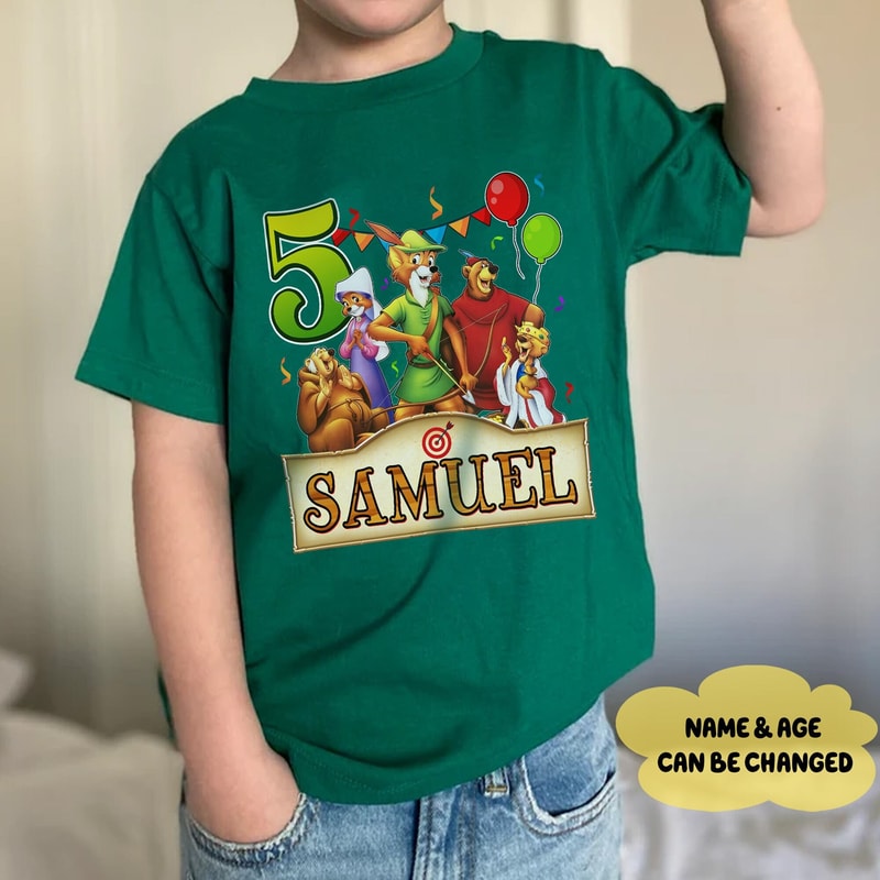 Birthday Shirts For Kids, Boys, Girls, Robin Hood Birthday Shirt, Robin Hood Family Birthday Shirts, Birthday Boy Girl Shirt, Robin Hood Tee.jpg