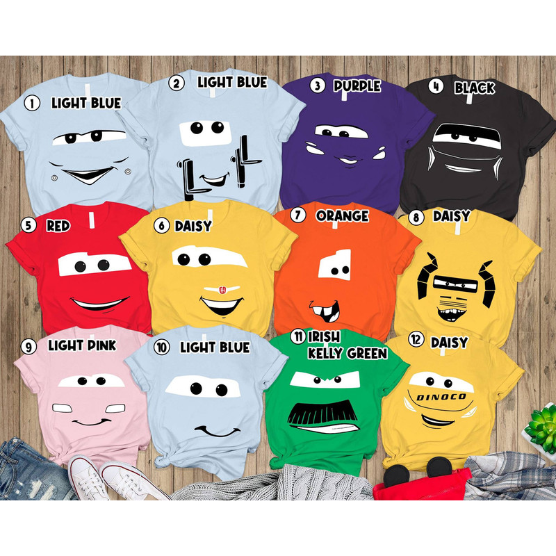 Cars Halloween Costume Shirt Cars Group Costume Cars Group Shirts Halloween Matching Shirts Halloween Family Shirt Cars Land Party.jpg