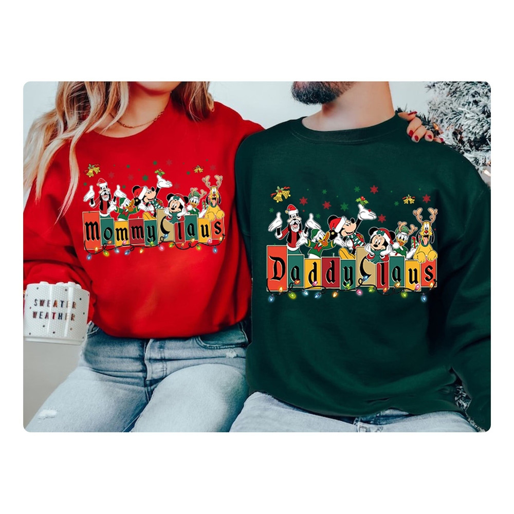 Custom Mickey & Friends santa claus Family Christmas Shirt, mommy claus daddy claus shirt, Mickey's Very Merry Xmas 2023, Disneyland Xmas.jpg