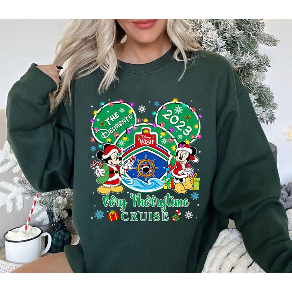 Custom Mickey Very Merrytime Cruise Christmas Shirt, Mickey Family Cruise Shirts, Mickey's Very Merry Christmas Cruise, Family Trip 2023.jpg