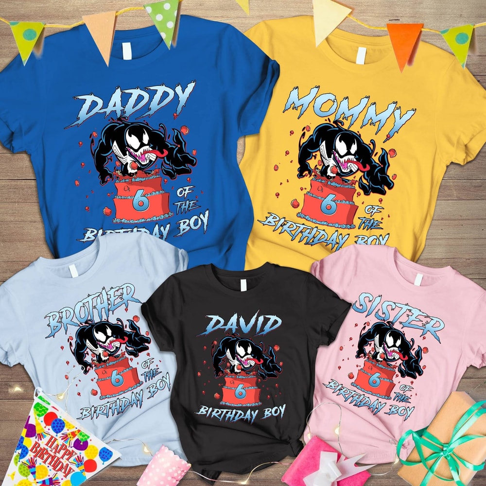 Custom Venom Birthday Shirt, Venom Movie Birthday Shirt, Family Birthday Shirt, Superhero Birthday Tee, Birthday Shirts For Kids Boys Girls.jpg