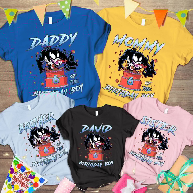 Custom Venom Birthday Shirt, Venom Movie Birthday Shirt, Family Birthday Shirt, Superhero Birthday Tee, Birthday Shirts For Kids Boys Girls.jpg