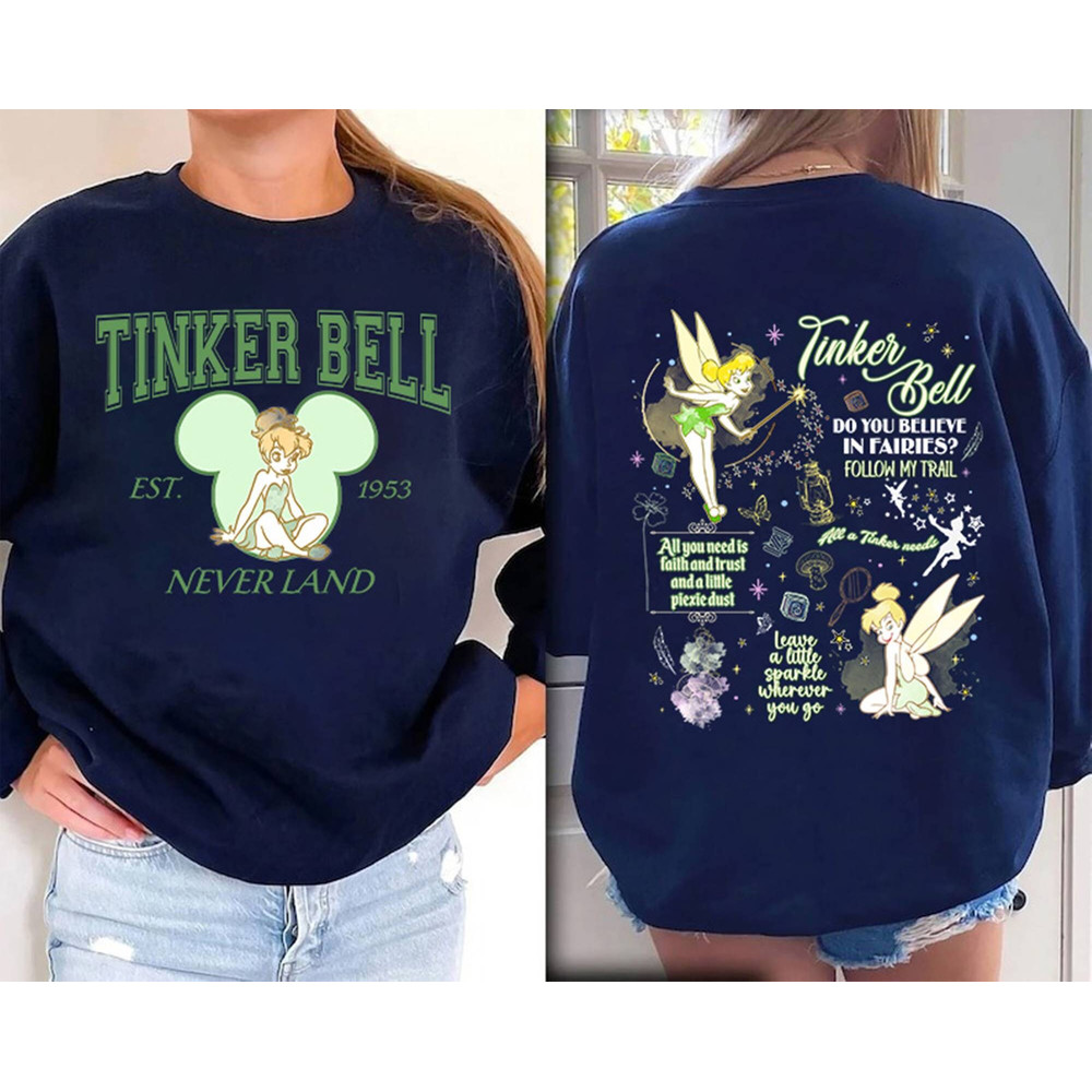 Disney Tinkerbell Shirt Disneyland Peter Pan Shirt Tinkerbell 1953 Neverland Shirt Disneyworld Shirt Disneyland Family Trip Shirt.jpg