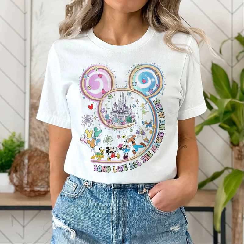 Disneyland Long Live All The Magic We Made Shirt, All The Magic Tee, Disneyland Castle Shirt, Mickey Magic Kingdom Shirt, Tinker Bell Shirt.jpg