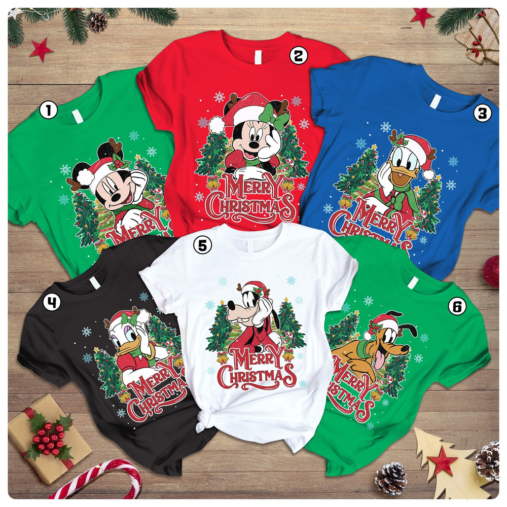 Disneyland Mickey & Friends Christmas Matching T-Shirts, Mickey's Very Merry Xmas, Disneyland Family Christmas Shirts, Christmas Sweatshirt.jpg
