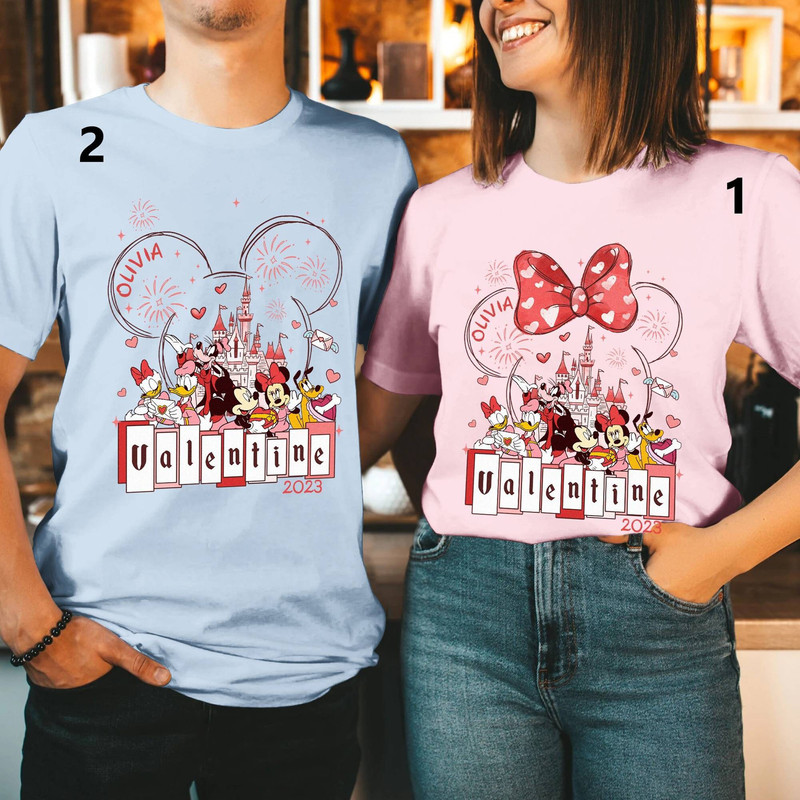 Disneyland Mickey Minnie Couples Valentine Shirt, Disneyworld Couple Shirts, Husband and Wife Shirts, Honeymoon Shirts, Valentines Gift.jpg