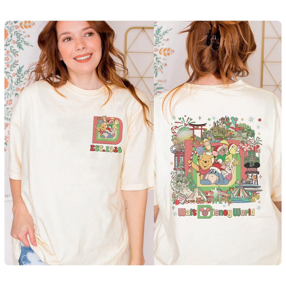 Disneyland Pooh and Friends Christmas Shirt, Pooh Bear Christmas Shirt, Christmas Family Shirt, Christmas Gift, Disneyland Christmas Shirt.jpg