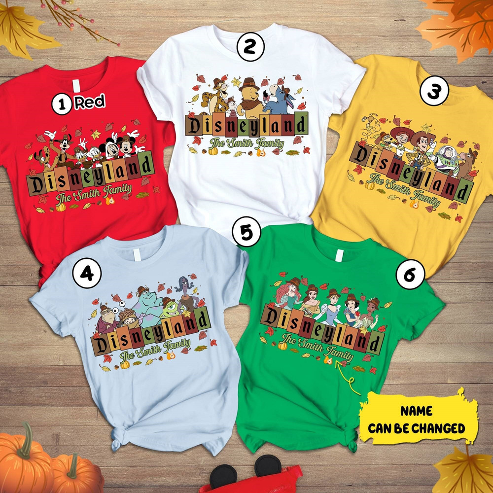 Disneyland Thanksgiving Sweatshirt, Vintage Mickey And Friends Thanksgiving Shirt, Fall Vibes Family Matching Tee, Fall Halloween Shirts.jpg
