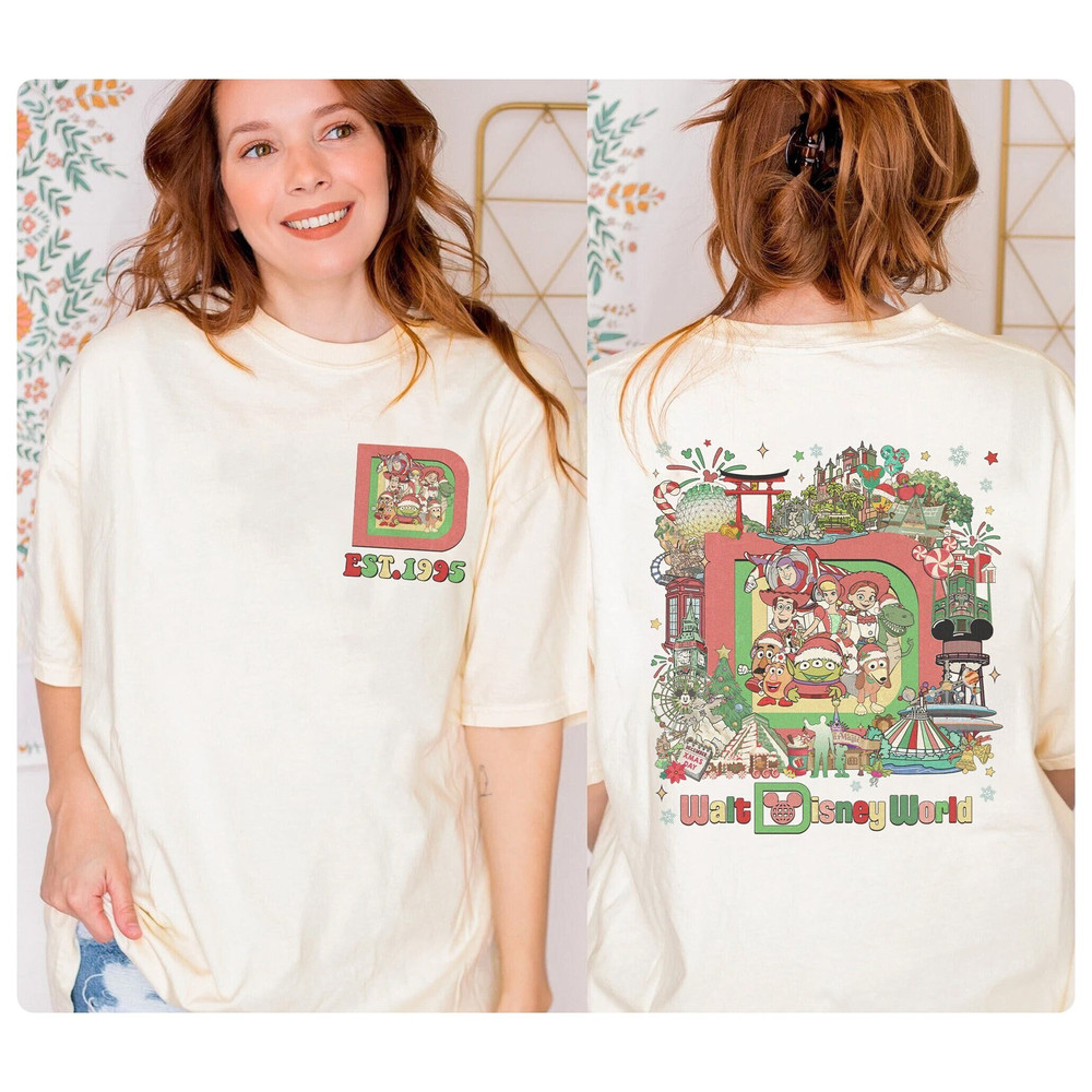 Disneyland Toy Story Christmas Shirt, Woody Buzz Christmas Shirt, Christmas Family Shirt, Christmas Gift, Disneyland Christmas 2023 Shirt.jpg