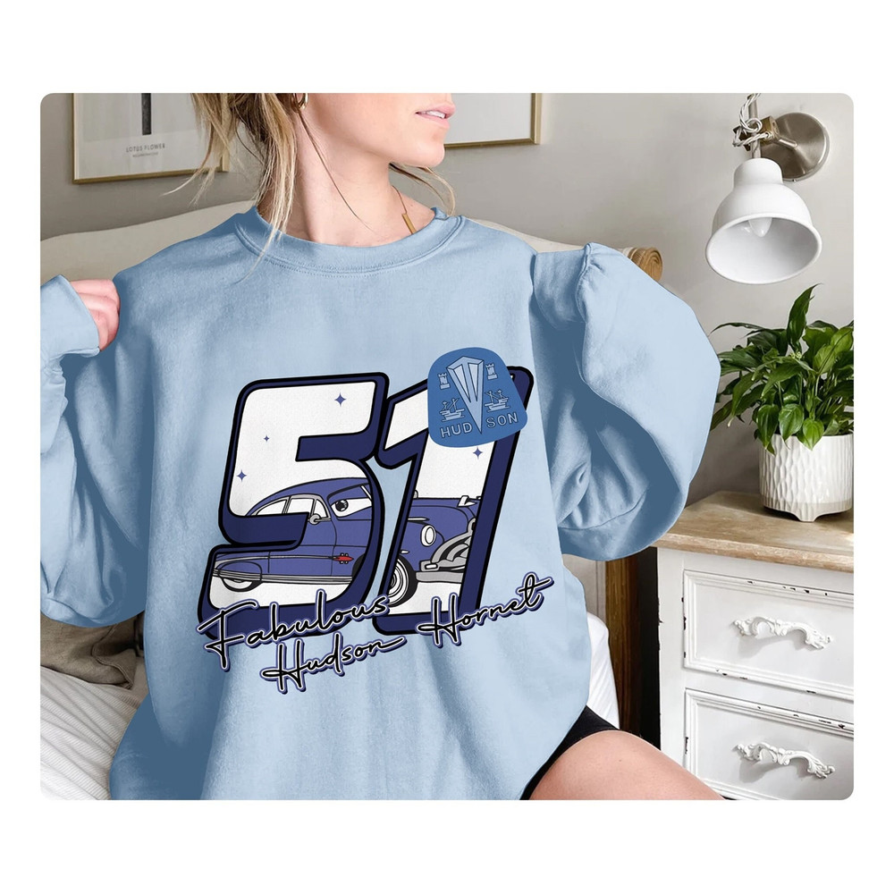 Doc Hudson Cars On The Road Disneyworld Sweatshirt, Disneyland Cars Movie Sweatshirt, Mcqueen Pixar Cars Shirt, Disneyworld Cars Land Shirt.jpg
