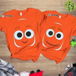 finding nemo halloween costume shirt, finding nemo matching halloween costume, family halloween costumes, dad and son ha